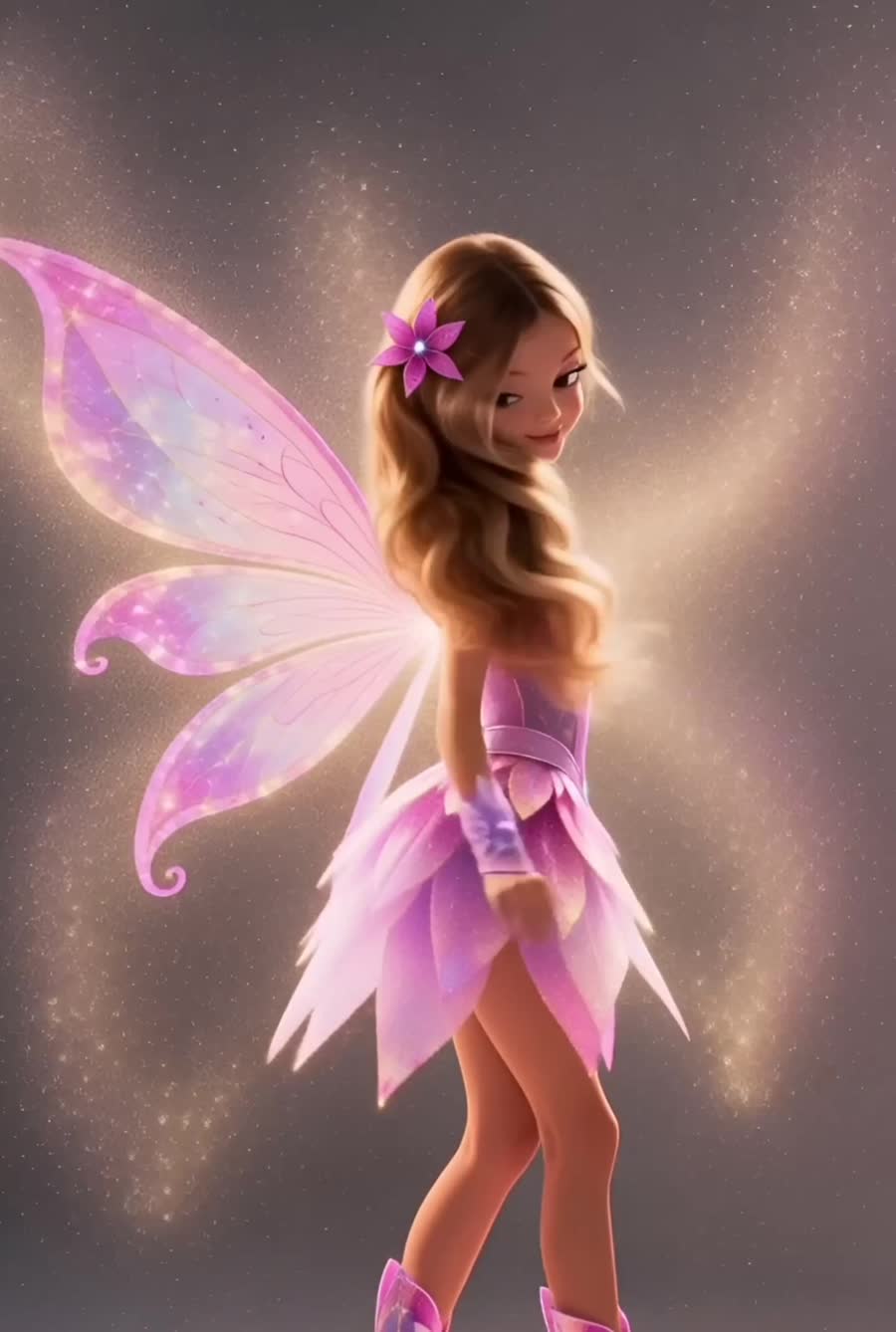 Маленькая героиня с волшебными крыльями — кадр Kidstory